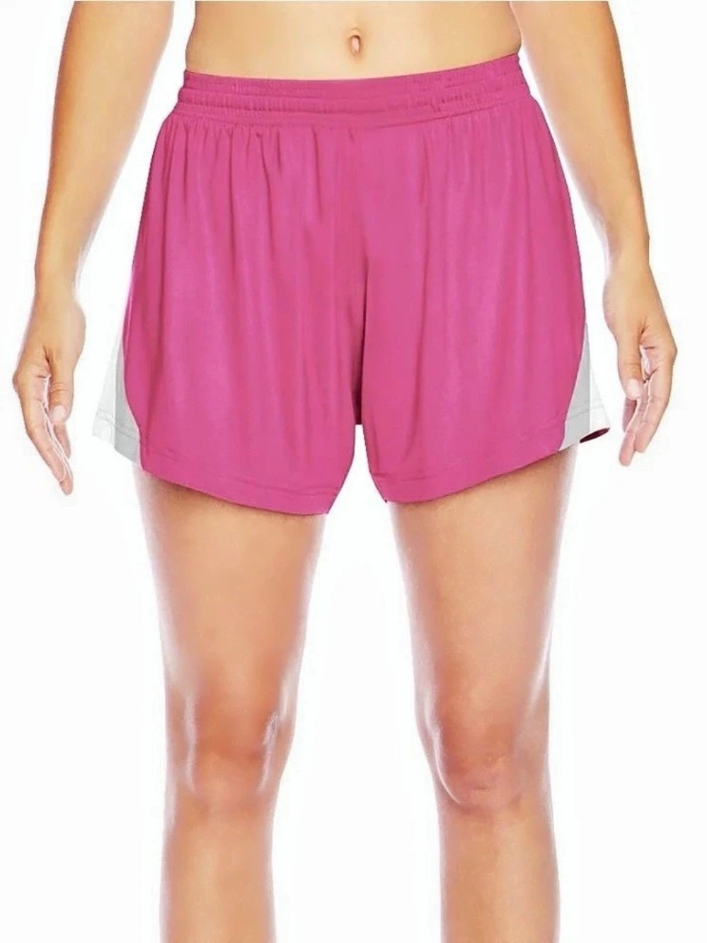 Pink Athletic Shorts in Women Plus Size 3XL Running Activewear Walking Casual